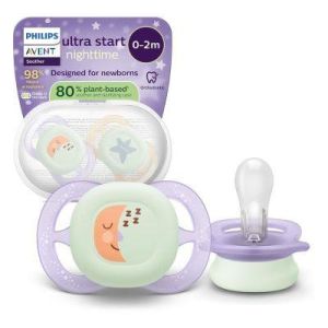 Philips Avent Scf075/17 Sucettes Ultra Start nuit 0-2M