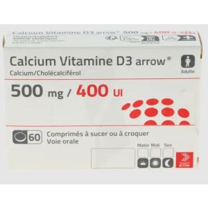 Calcium Vitamine D3 Arrow 60 comprimés