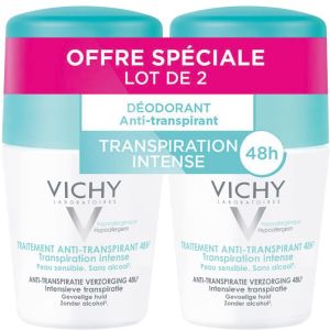 Déodorant à bille 48h transpiration intense  2x50ml