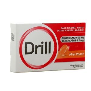 Drill miel rosat 24 pastilles