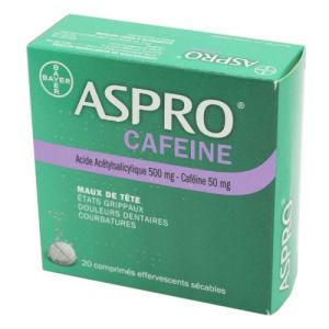 Aspro Accel 20 comprimés effervescents