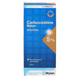Carbocistéine 5% sirop adulte 200ml