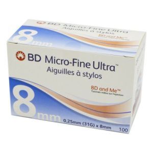 Bd Microfine Aig 8mm 30/10030g 5/16 100
