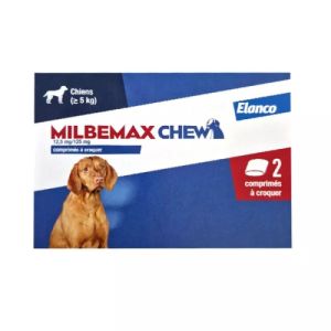 Milbemax Chew Chien 5kg 2cps
