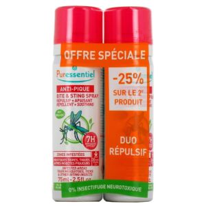 Anti-Pique Spray Répulsif + Apaisant 2x75ml