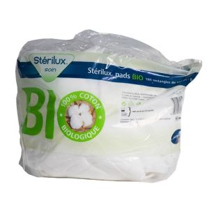 Stérilux pads BIO 180 rectangles de coton