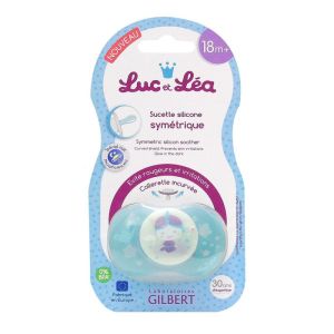 Sucette silicone symétrique 18m+ - Spécial nuit