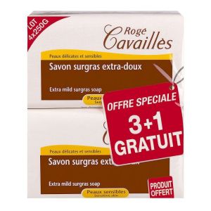 Savon surgras extra-doux 4x250g