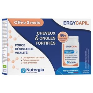 Ergycapil Cheveux & Ongles Fortifiés 3x 90 gélules