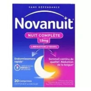 Novanuit Nuit complète 1.9mg 20 comprimés