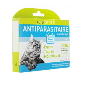 Vetoform Antiparasitaire chat 3 pipettes