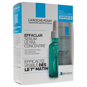 Effaclar Sérum Ultra Concentré 30 ml + Eau Micellaire Ultra 50 ml Offerte