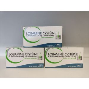 Lobamine Cysteine - Chute de Cheveux - 3x120 gélules