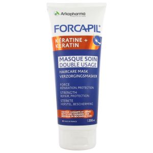 Forcapil Kératine + Masque Soin Double Usage 200 ml