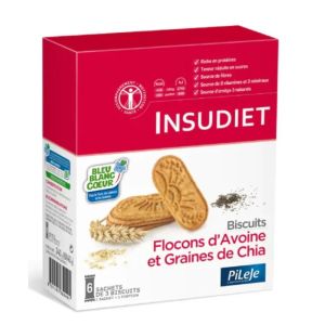 Insudiet Biscuits Flocon d'Avoine et Graine de Chia 6 sachets