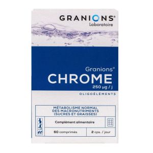 Chrome 250µg oligo-éléments 60 comprimés