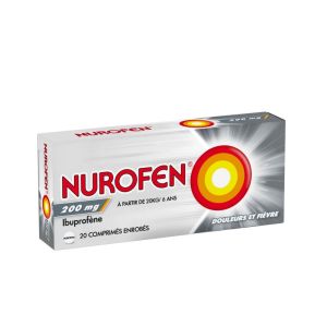 Nurofen 200mg Ibuprofène 20 comprimés enrobé