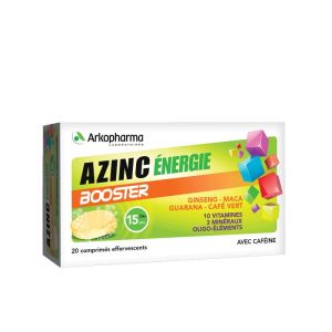 Azinc - Energie booster - 20 comprimés