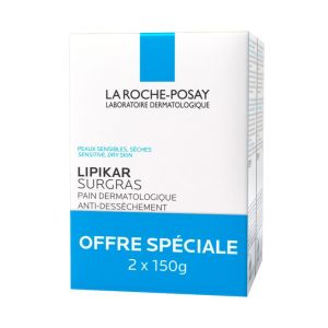 Lipikar Surgras - Pain Physiologique - 2 x 150 g