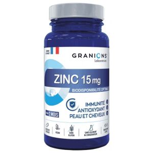 Bisglycinate de Zinc 15 mg 60 Gélules Végétales
