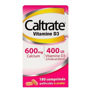 Caltrate vitamine D3 180 comprimés