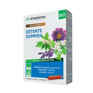 Arkofluides - Sommeil & détente BIO - 20 ampoules