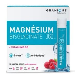Shots Magnésium Bisglycinate 360mg 10 shots