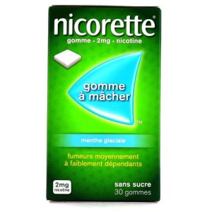 2mg menthe glaciale - 30 gommes