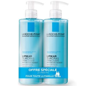 Lipikar Surgras - Crème Lavante - 2 x 400 ml