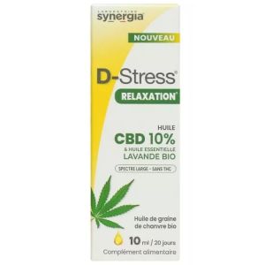 D-Stress relaxation CBD 10% huile essentielle lavande 10ml