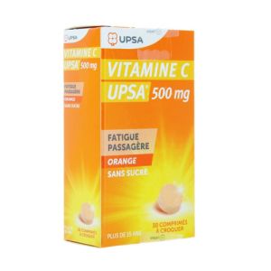 Vitamine C 500mg 30 comprimés à croquer
