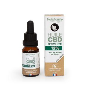 Huile CBD 12 % Spectre large - 15ml