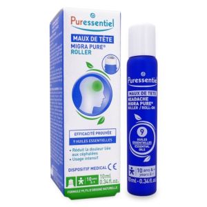 MigraPure Roller aux 9 huiles essentielles 10 ml