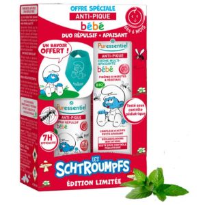 Kit Anti-Pique Bébé Spray Répulsif 60ml et Crème Apaisante 30ml