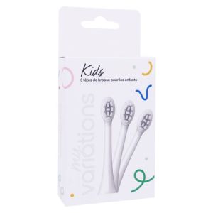 Kids Têtes de brosse White - lot de 3