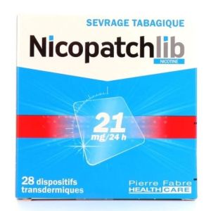 Nicopatchlib 21mg / 24h patchs transdermiques x28