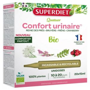 Quatuor Confort Urinaire Bio 20 Unidoses