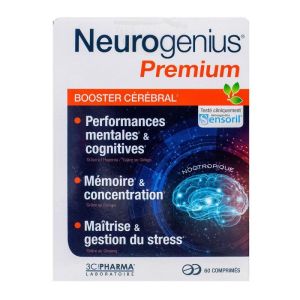 Neurogenius Premium Booster cérébral - 60 comprimés