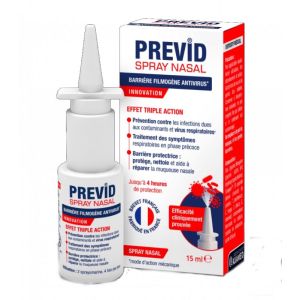 PREVID - Spray Nasal - Barrière Filmogène Antivirus