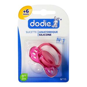 Sucette anatomique +6 mois n°15 silicone