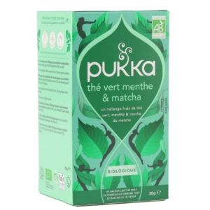 Tisane Thé vert menthe & matcha biologique 20 sachets