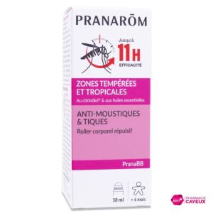 PranaBB roller anti-moustiques et tiques 30 ml