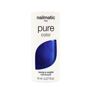 Vernis A Ongles Biosourcé - Bleu Electrique Nacré - Azul