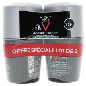 Homme Déodorant Invisible Resist Dermo-Détranspirant 72H Roll-On