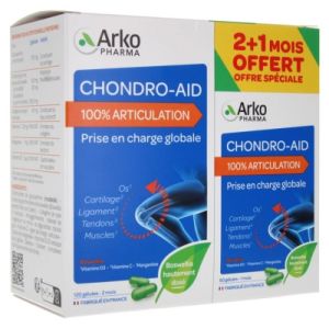 Chondro-Aid 100% Articulation 120 Gélules + 60 Gélules
