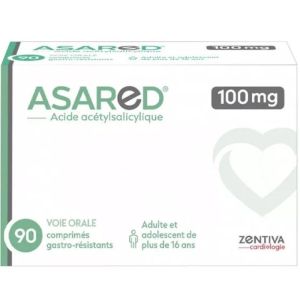 Asared 100 mg 90 comprimés gastrorésistants