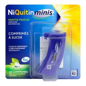 Minis 4mg menthe fraîche - 20 comprimés