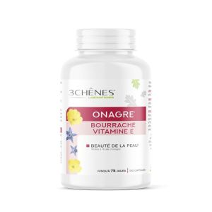 Onagre / Bourrache / Vitamine E 150 capsules