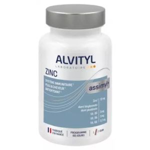 Assimyl+ Zinc – Immunité, peau, cheveux et ongles – 60 gélules