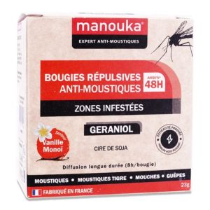 Bougie anti-moustiques Vanille Monoï